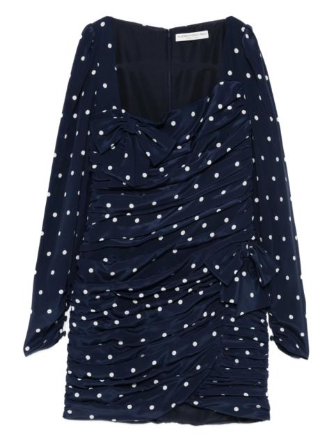 Alessandra Rich polka-dot bow mini dress