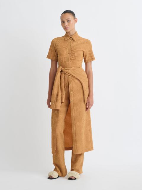 Nanushka Seersucker Shirt Dress