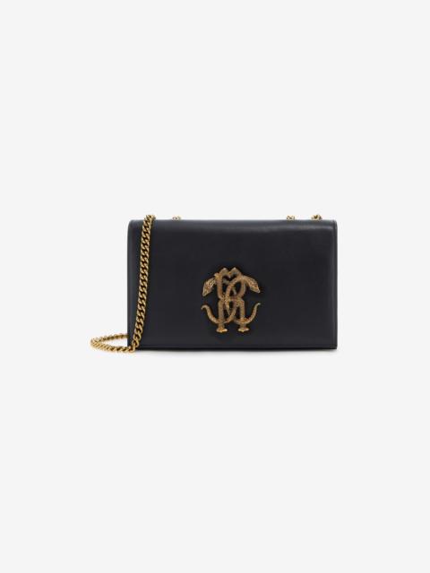 Roberto Cavalli Shoulder bag with Monogram Mirror Snake