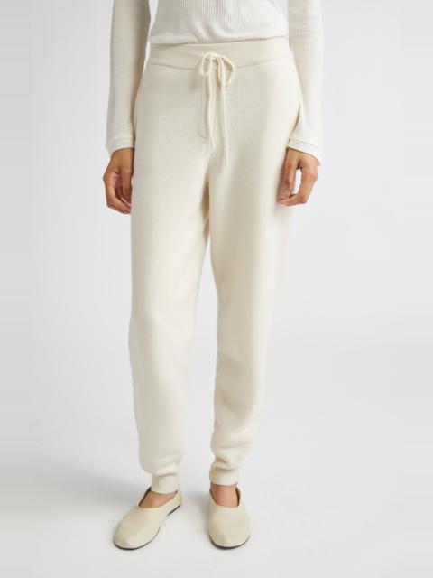 Loulou de Saison LOULOU DE SAISON Hespero Cashmere Joggers in Ivory at Nordstrom