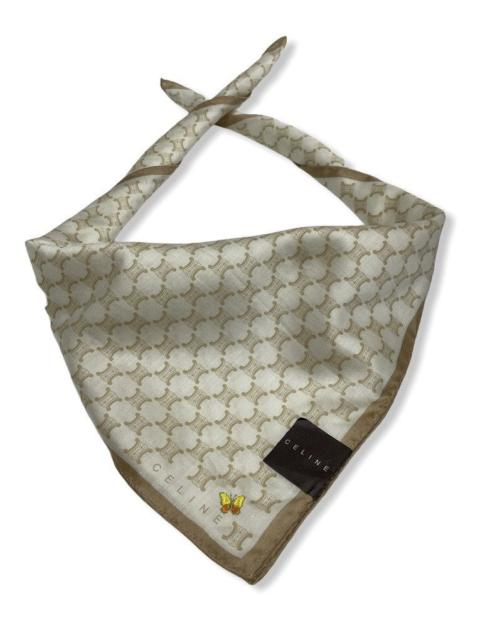 CELINE CELINE Iconic Monogram Butterfly Embroidery Neckerchief