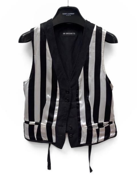 Ann Demeulemeester Ann Demeulemeester 08SS Runway Collection: Reversible Striped Silk Vest