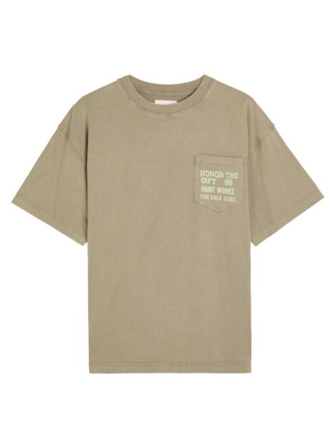HONOR THE GIFT Honor The Gift Paint Works Printed Cotton T-shirt