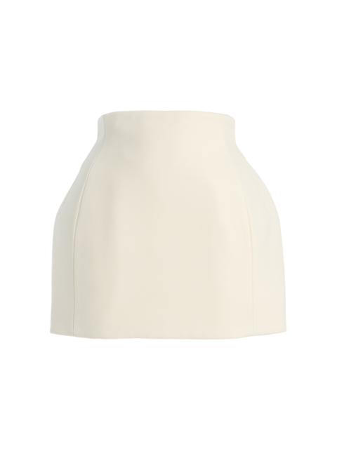 WARDROBE.NYC RHW Sculpted Skirt Mini ivory