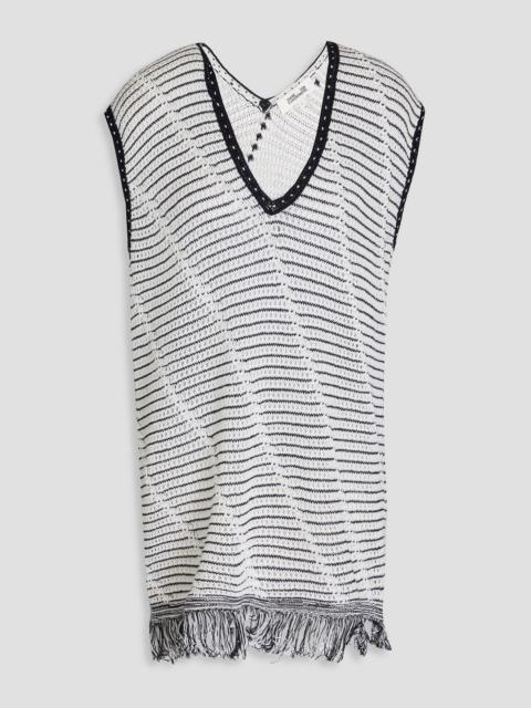 DIANE VON FURSTENBERG Styles pointelle-knit cotton top