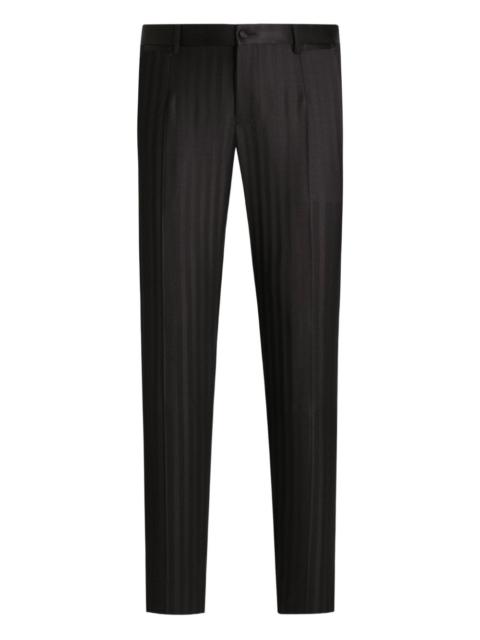Dolce & Gabbana striped-pattern trousers