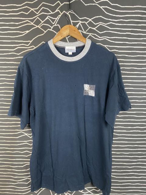 SAINT LAURENT VINTAGE 90s YSL Made In Italy Big Logo Tee