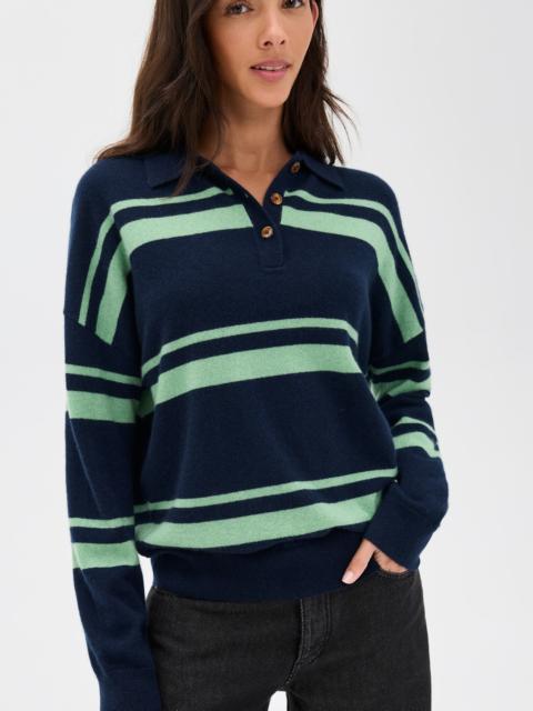 RENGGLI Cashmere Striped Polo