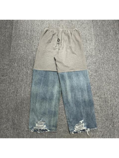 BALENCIAGA Mud Show Hybrid Denim Sweatpants