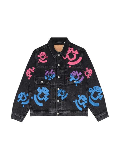 DENIM TEARS Denim Tears Bstroy Tears Type-2 Denim Trucker Jacket Washed Black