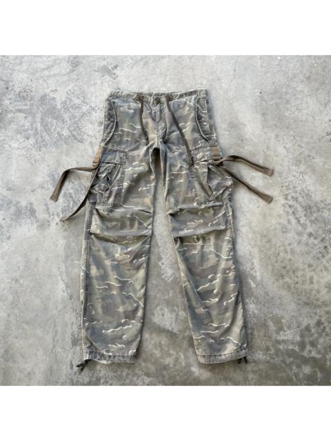 Other Designers Vintage - Vintage Japanese Camo Faded Distressed Bondage Cargo Pants