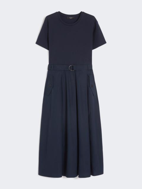 WEEKEND Max Mara GOMMOSO Jersey and poplin dress