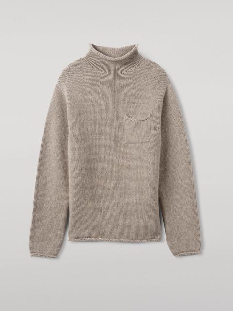 Johnstons of Elgin Brown Cashmere Turtleneck Jumper