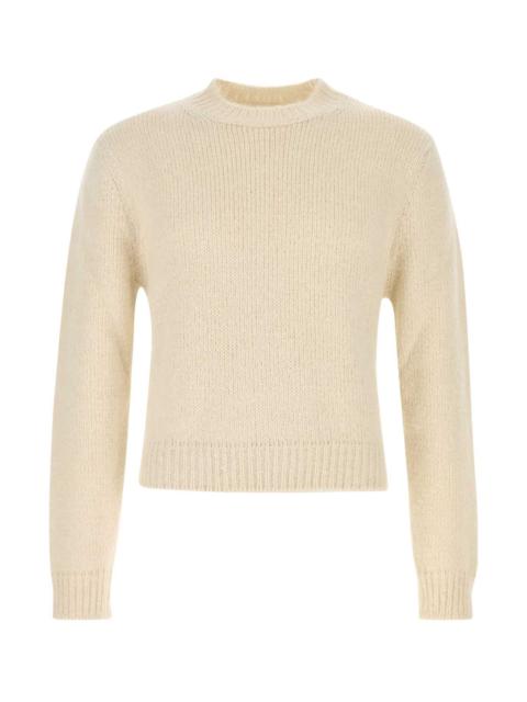 Jil Sander Jil Sander Men Ivory Alpaca Blend Sweater