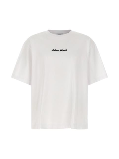 Maison Kitsuné Logo embroidery t-shirt