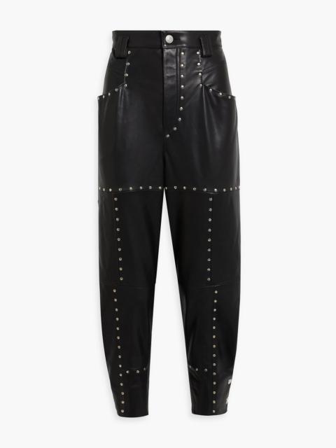 Isabel Marant Viamao studded leather tapered pants