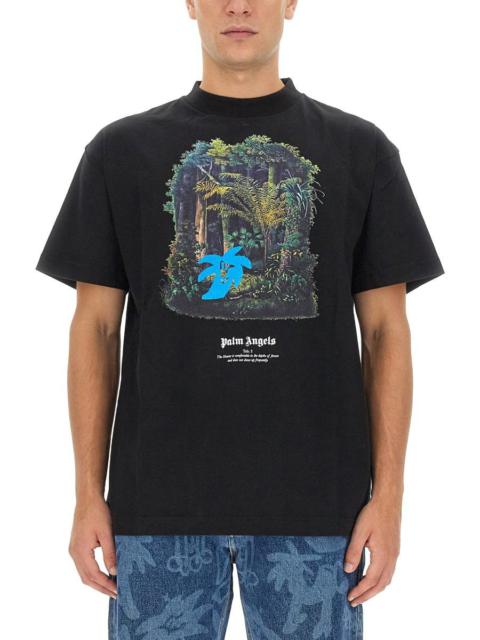 PALM ANGELS T-SHIRT HUNTING IN THE FOREST