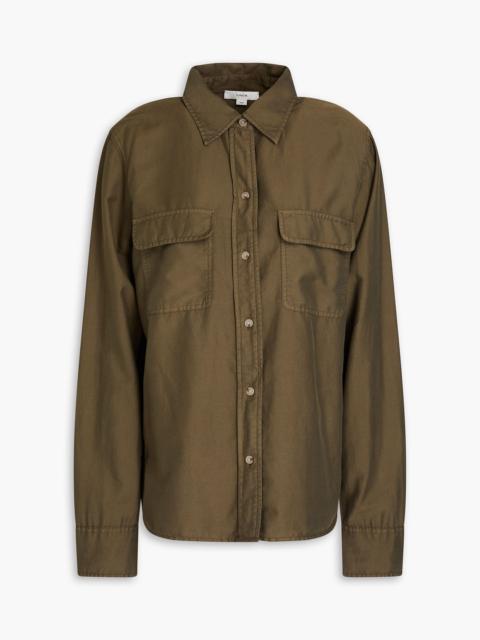 Other Designers Cotton and silk-blend twill shirt