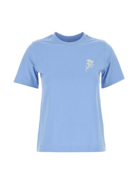 Burberry Cerulean Blue Cotton T-shirt