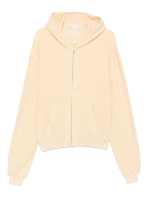 AYA MUSE zip-up cotton hoodie