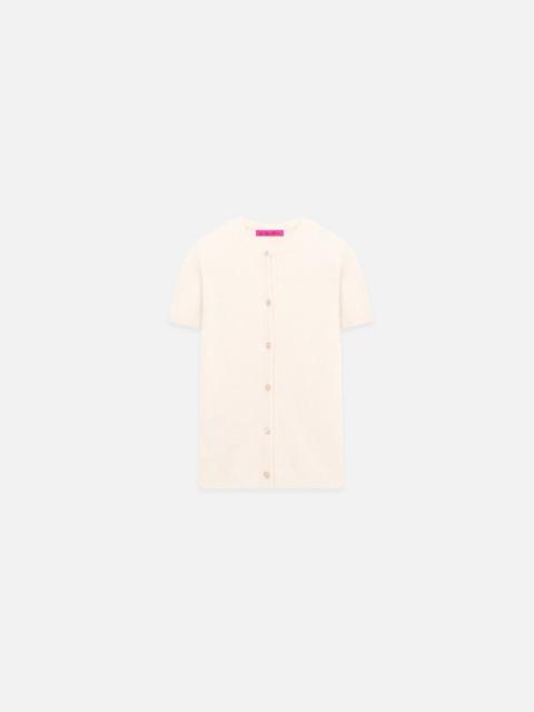 The Elder Statesman COZY WOMEN'S SHORT SLEEVE CARDIGAN