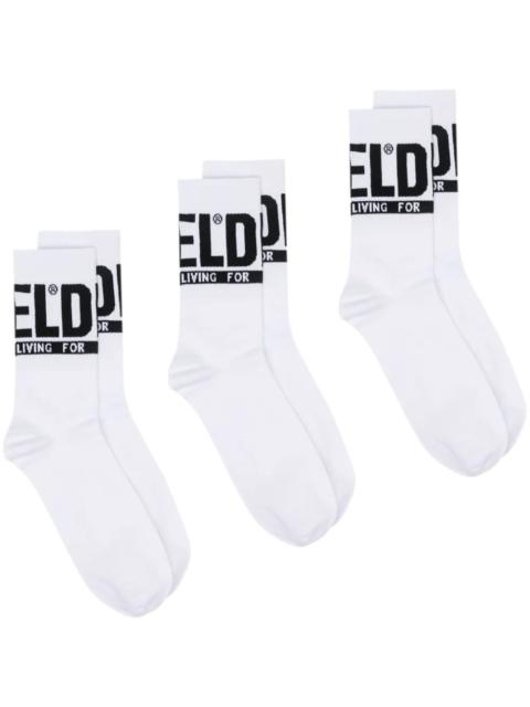 Diesel Diesel Men Skm-Ray Three-Pack Socks