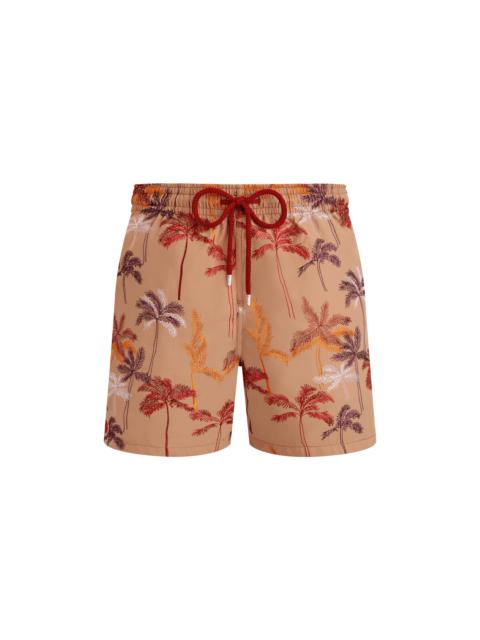 Vilebrequin Men Swim Trunks Embroidered Palm Offset - Limited Edition
