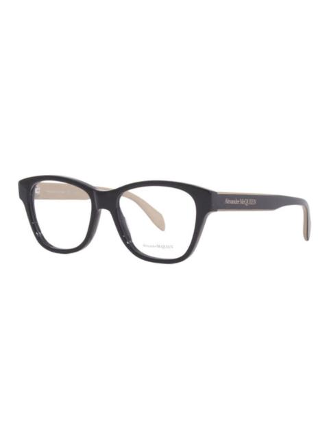 Alexander McQueen Alexander McQueen Men's Black Square Eyeglass Frames AM0306O 004
