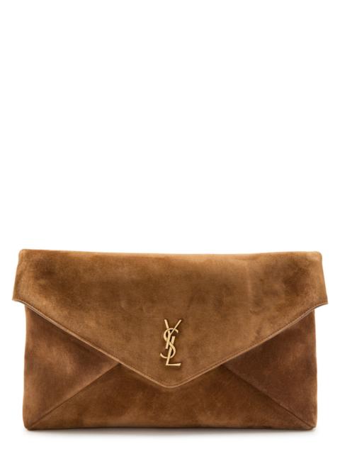SAINT LAURENT Saint Laurent Envelope Suede Pouch