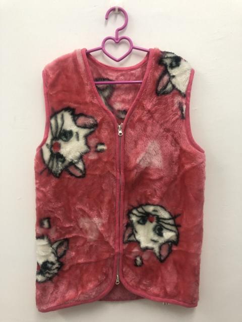 Other Designers Cartoon Network - Rare Vintage Disney Cartoon Full All Over Fur Vest Jacket