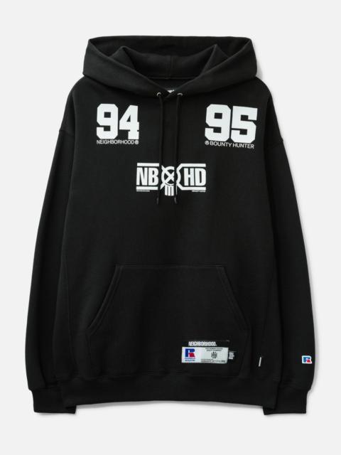 NEIGHBORHOOD NH X BOUNTY HUNTER X RUSSELL ATHLETICS . SWEAT HOODIE LONG SLEEVE