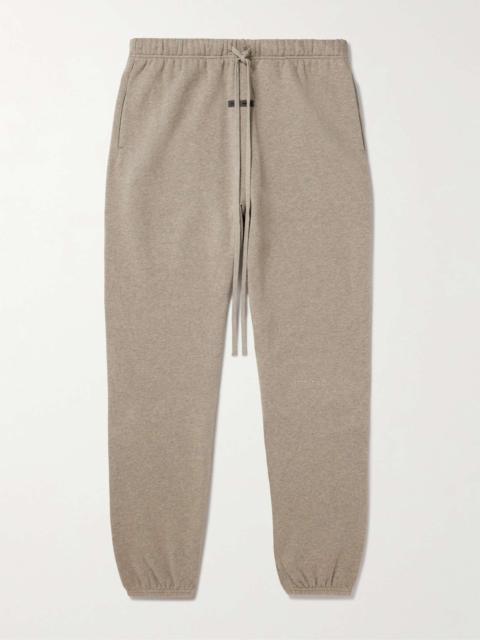 Tapered Logo-Appliquéd Cotton-Blend Jersey Sweatpants