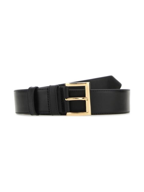 Prada Black Leather Belt