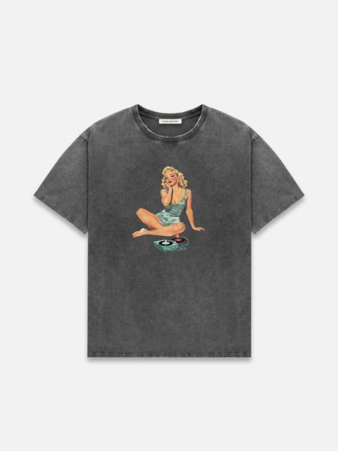 DUKE + DEXTER Pin Up II Washed Grey T-Shirt
