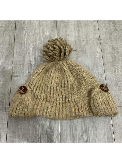 Vivienne Westwood Vivienne Westwood Iconic Orb Logo Wool Beanie Hats