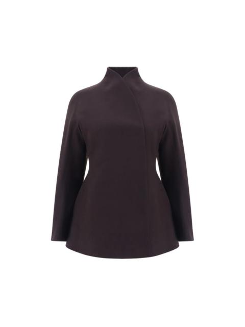WOOL JACKET WITH SHAWL COLLAR