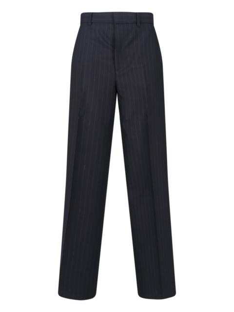 GUCCI PINSTRIPE WOOL PANTS