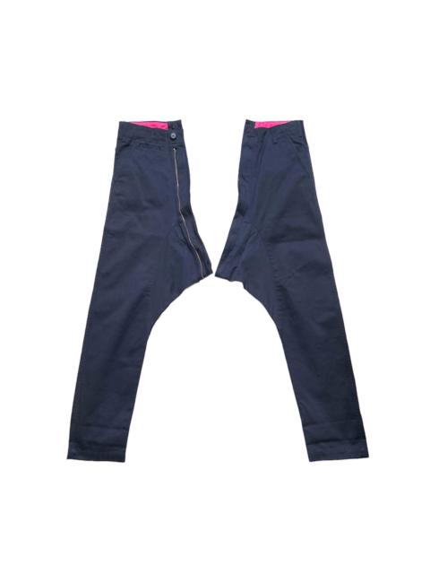 Comme des garçons zip drop crotch pants XS