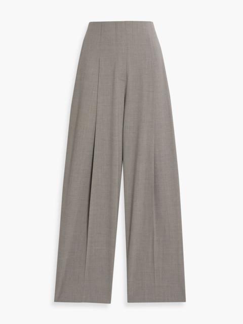 Theory Pleated wool-blend tapered pants