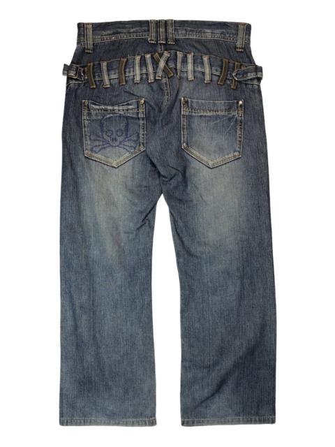 Other Designers Le Grande Bleu (L.G.B.) - Daily Topics Jeans double waist skull denim pants