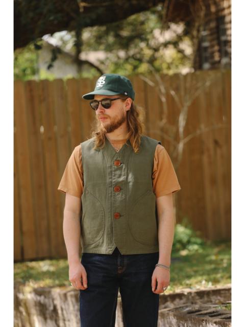 Iron Heart IHV-52-OLV IRON HEART 12OZ DUCK CANVAS HUNTING VEST - OLIVE