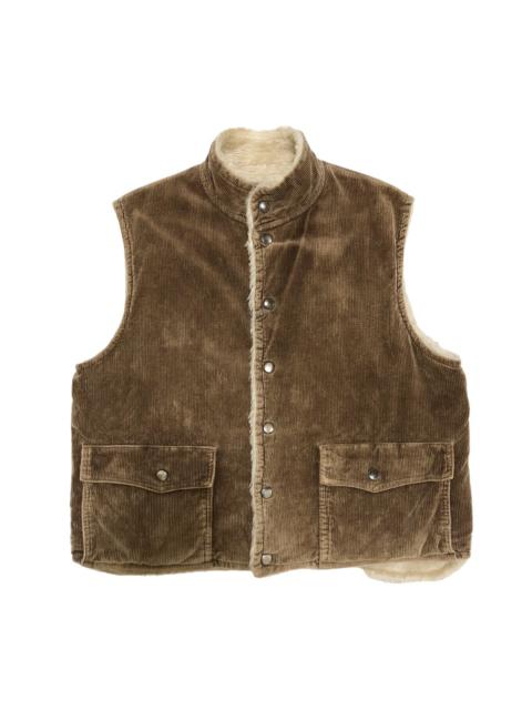 Vintage - Corduroy Sherpa Vest Jacket Size M
