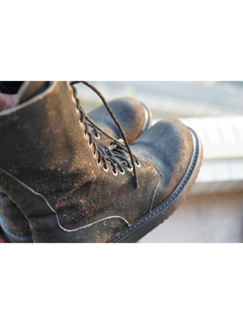 Rick Owens Reverse Leather Combat Boots