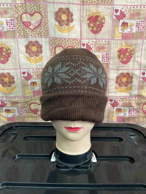 Other Designers Japanese Brown Navajo Art Beanie Hats