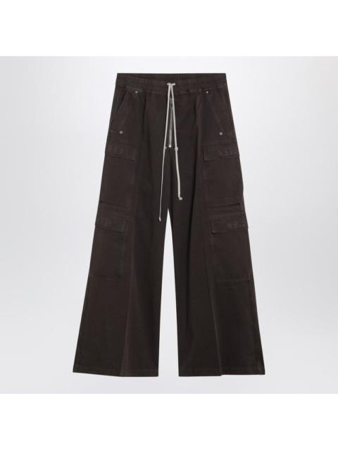 Rick Owens DRKSHDW Drkshdw Dark Powder Grey Nylon Double Cargo Jumbo Belas Trousers Men