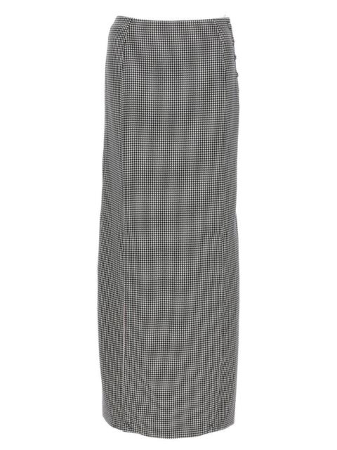 Thom Browne Thom Browne THOM BROWNE PIED DE POULE LONG SKIRT