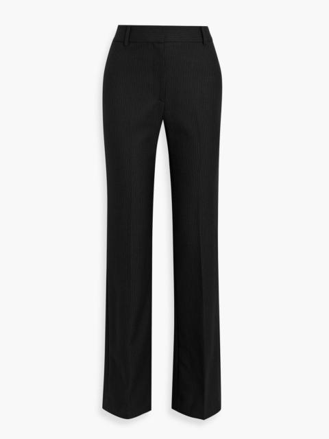 NILI LOTAN Corette pinstriped wool-twill straight-leg pants