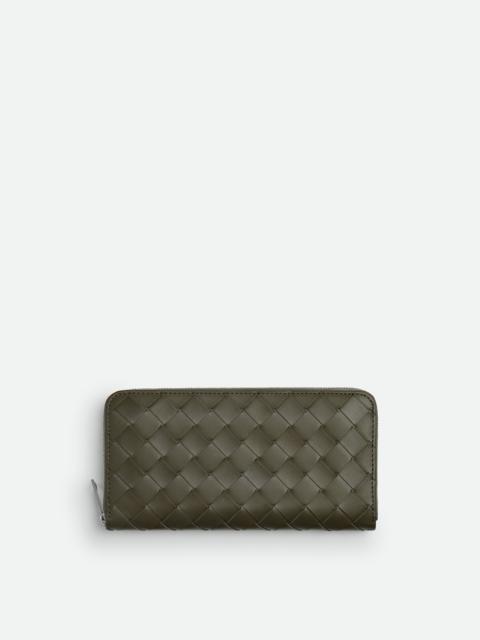 Bottega Veneta Intrecciato Zip Around Wallet