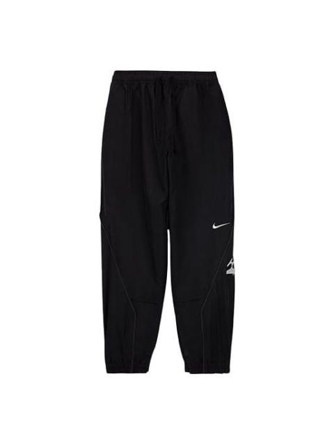 Nike Men's Nike x ACRONYM Crossover Logo Printing Sports Pants/Trousers/Joggers Asia Edition Black CZ4672