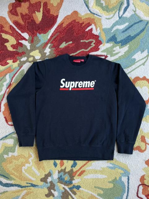 Supreme Supreme Underline Crewneck SS20 Navy